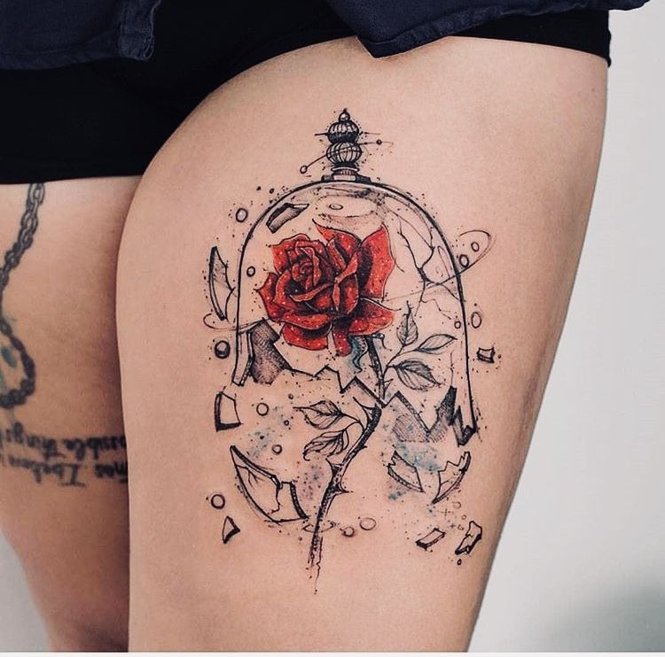 Featured image of post Beauty And The Beast Rose Tattoo Drawing