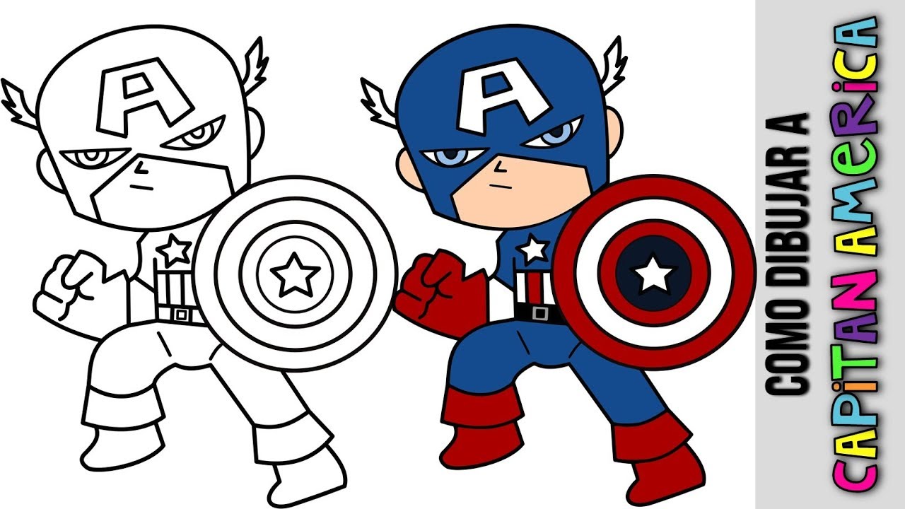 Featured image of post Dibujos De Capitan America Para Colorear Faciles