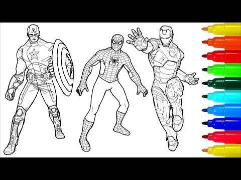 wallpapers Dibujos De Capitan America Vs Iron Man Para Colorear del america para colorear marvel