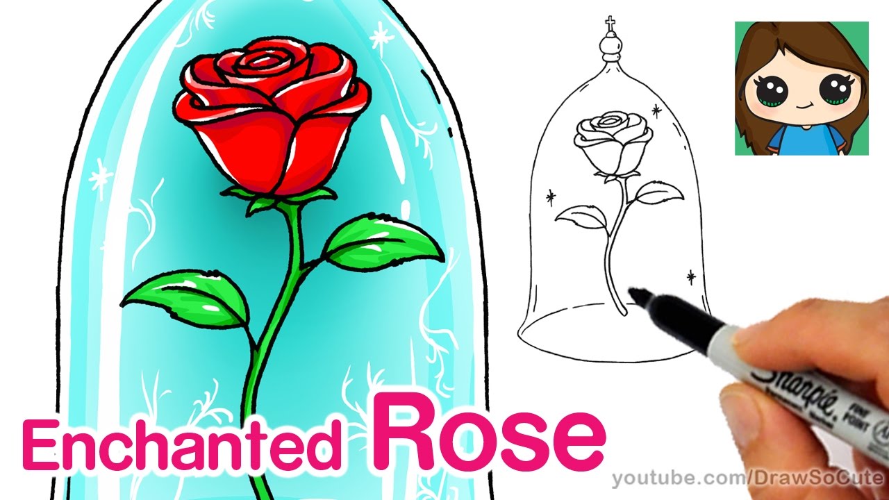 Featured image of post Enchanted Rose Beauty And The Beast Rose Drawing