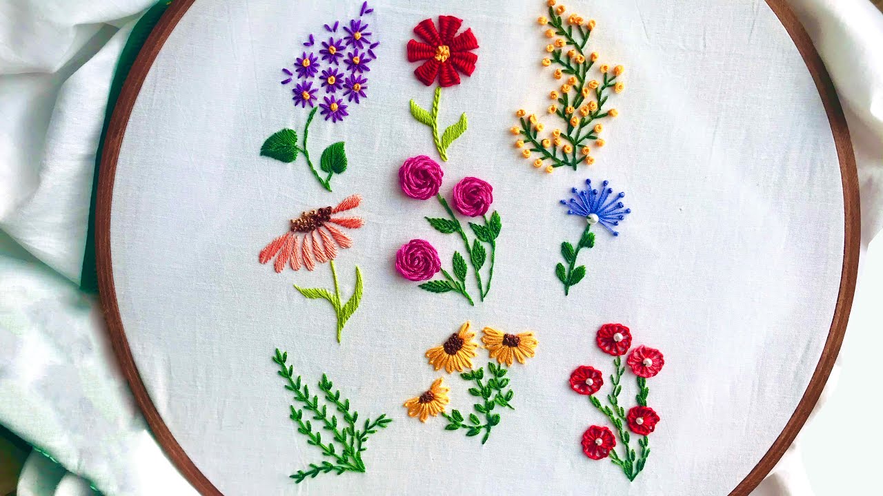 Featured image of post Hand Embroidery Flowers For Beginners