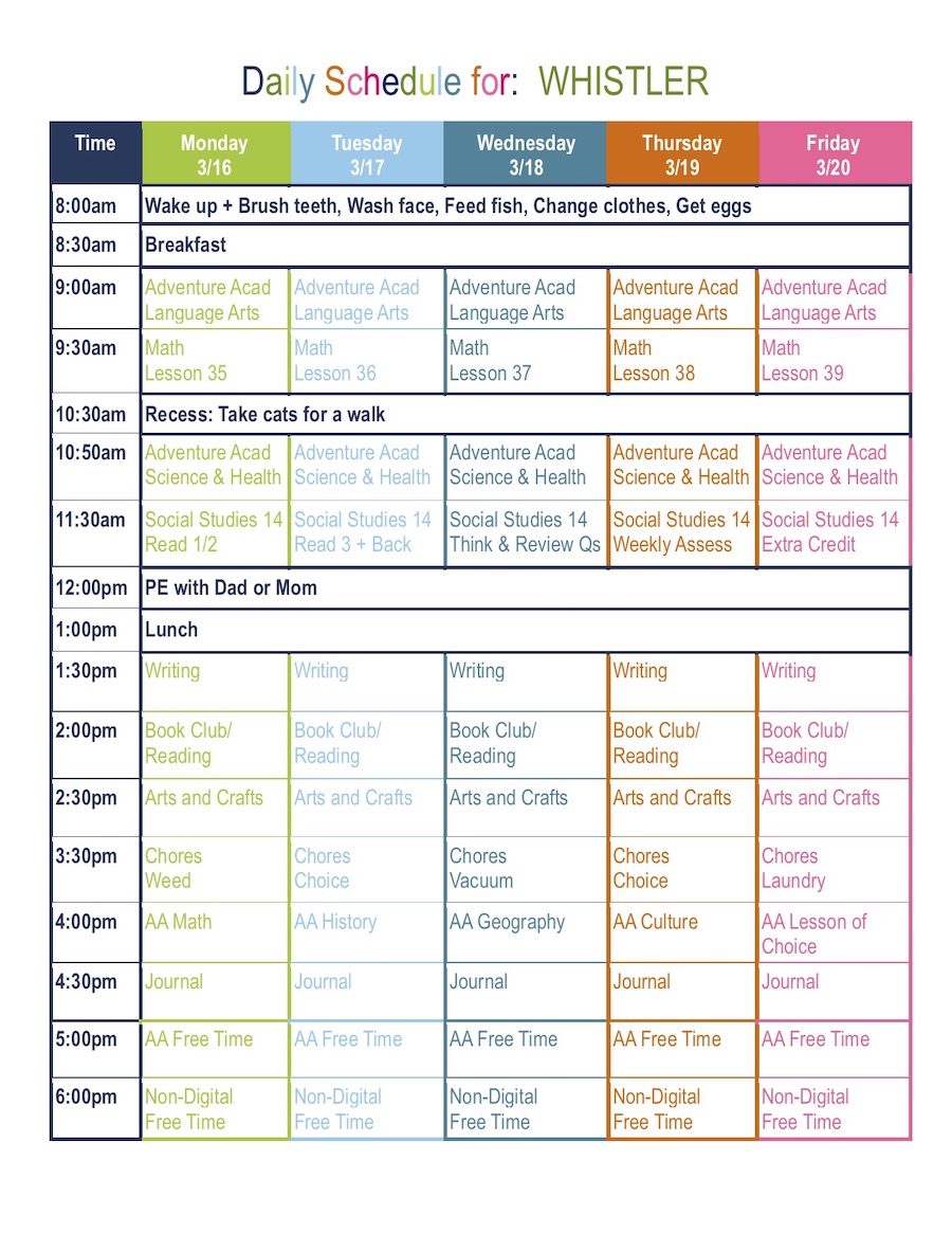 Featured image of post Homeschool Schedule Template Editable Free